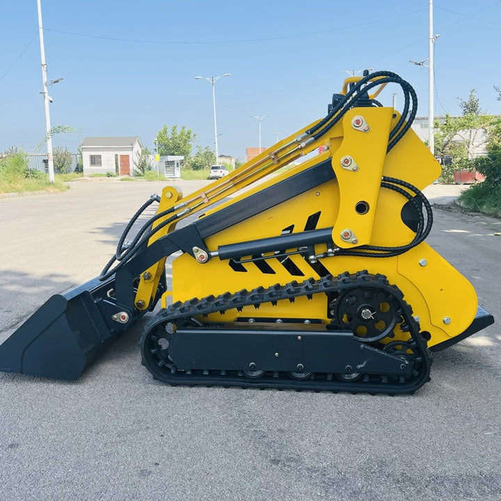 FREE SHIPPING Cheap New Small Mini Garden Loader Wheel/Track Mini Skid Steer Loader EPA Engine Hydraulic Pump