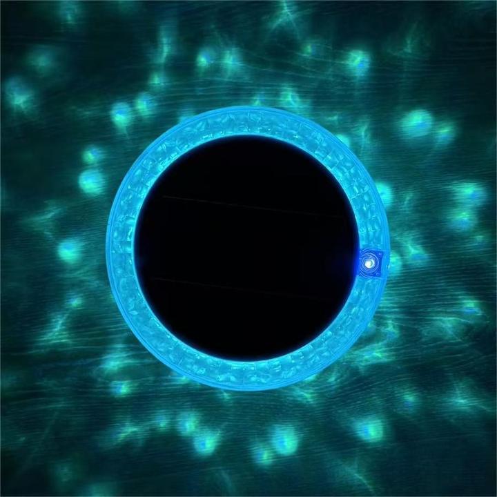Solar Pool Purifier Solar Pool Ionizer With Dynamic Water Ripple LED Lights Easy Operation Design for Above Ground Pool Use