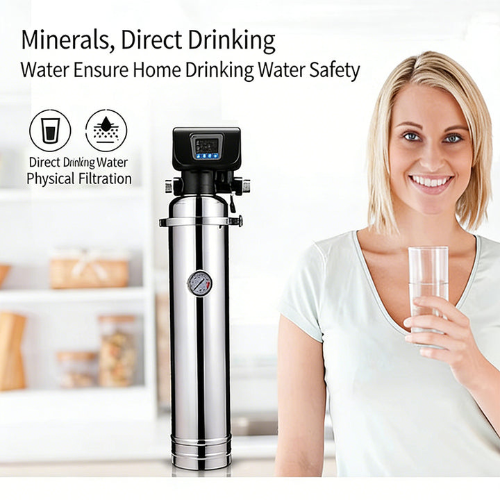 3000-8000L Fully Automatic Backwash Stainless Steel Whole House Ultrafiltration Home Water Purifiers Drink Water Filters Systems