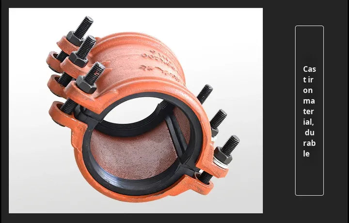 PN16 Cast Iron Pipe Fitting Leak Stopper, Cast Iron Emergency Repair Connection Half-section Water Pipe Leak Limiter