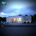 Economic 52 Sqm Small Type Prefab Villa House 2 Bedrooms 1 Bathroom Made of Sandwich Panel for Carport Use