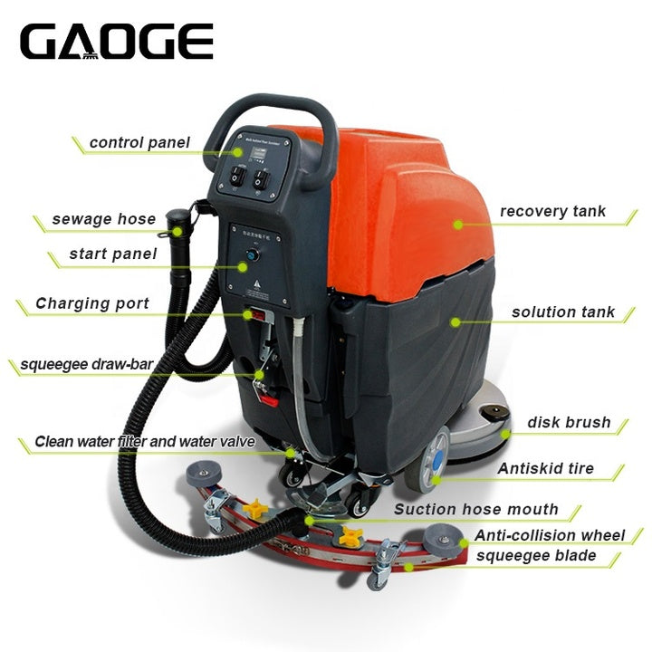 Gaoge Factory Whosale A1 Floor Cleaning Machine Concrete Scrubber Tile Cleaning Machine Floor Scrubber Drier for Warehouse