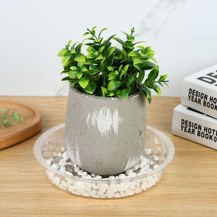 12 Inch Plant Saucer Durable Plastic Plant Drip Trays for Indoors Clear Plastic Flower Plant Pot Saucer Made of Thicker Stronger