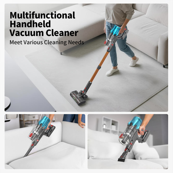 Cordless Handheld Vacuum Cleaner for Home Portable 35000 Powerful Suction Ideal for Whole House Cleaning on Various Floors