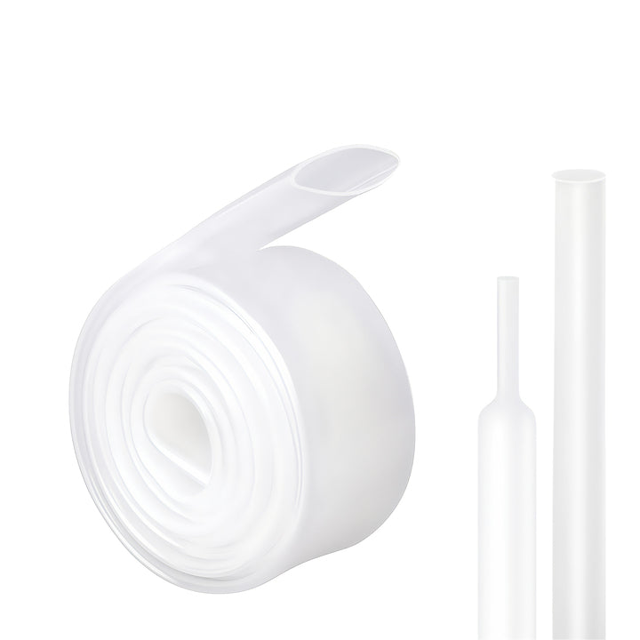 DINGYUAN 2:1 Shrink PVC Heat Shrink Clear Sleeve UV Resistant Flexible Insulated Heat Shrink Tubing for Light Strip