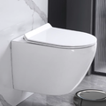 Modern Design Wall Hung Toilet with Concealed Tank and Round Bowl Practical Hanging Toilets