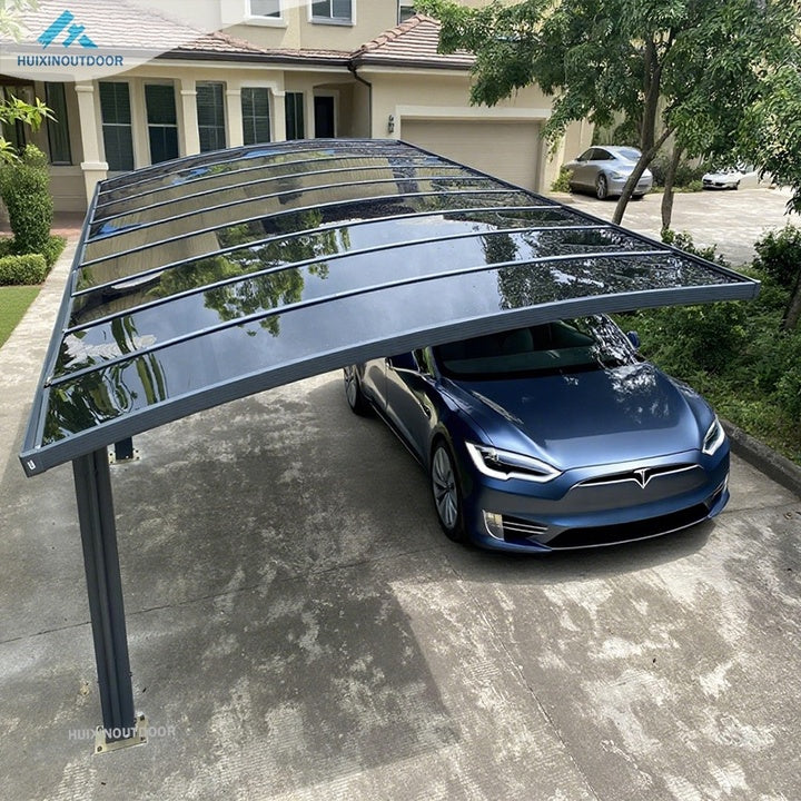 Weather Resistant Outdoor Roof Car Parking Shed Canopy Polycarbonate Car Shelter Aluminium Metal Carport