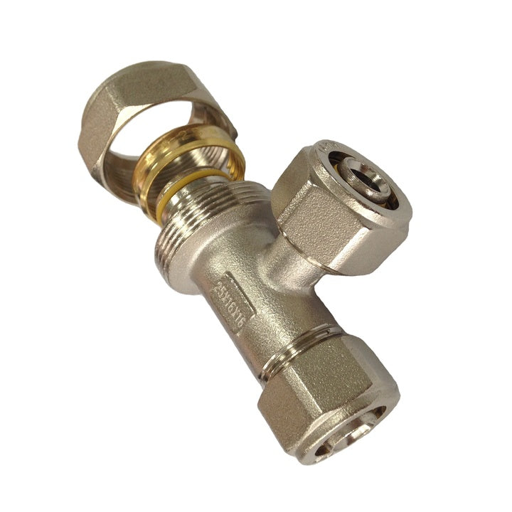 TUBOMART OEM Reliable Quality Brass Equal Tee PEX Pipe Compression Fittings for Water Piping Solutions