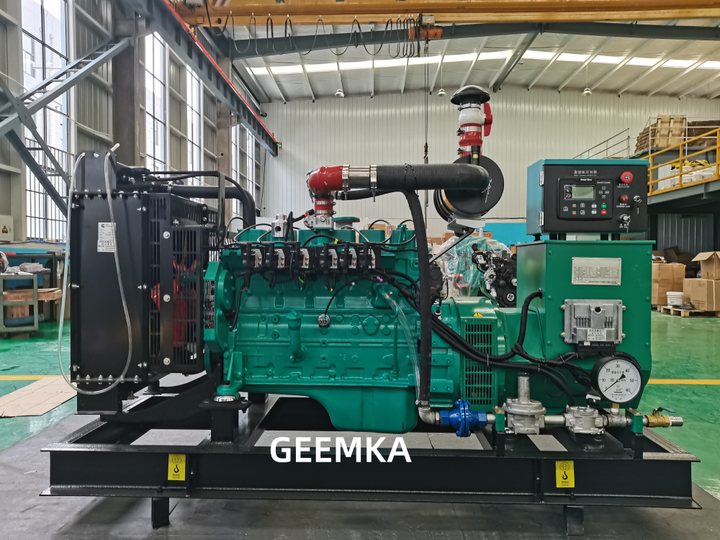 GEEMKA KKNG80S 80KW 100KVA DCEC KG6BTA Natural Gas Generator Set 220V/240V/400V Silent 1500RPM Methane NG IP23 5.9L 80%