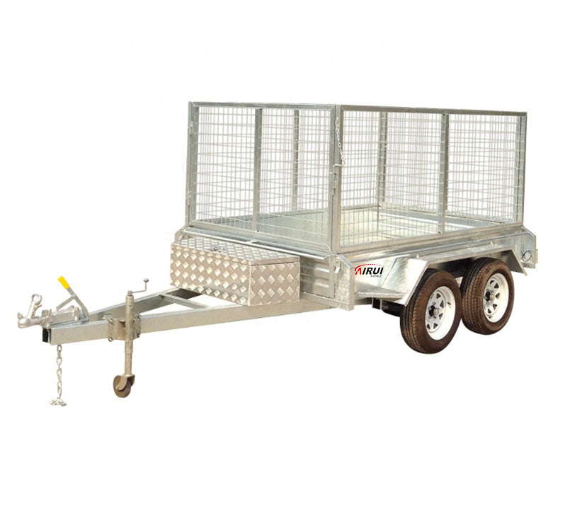 4x4 tailer Made in China trailer Parts Factory 8x5 10x5 10x6 12x7 Australia Standard Galvanized Tandem Axle Box Trailer