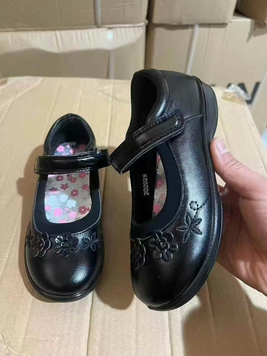 Children's Leather Shoes Black Girls School Shoes Princess Shoes Wholesale