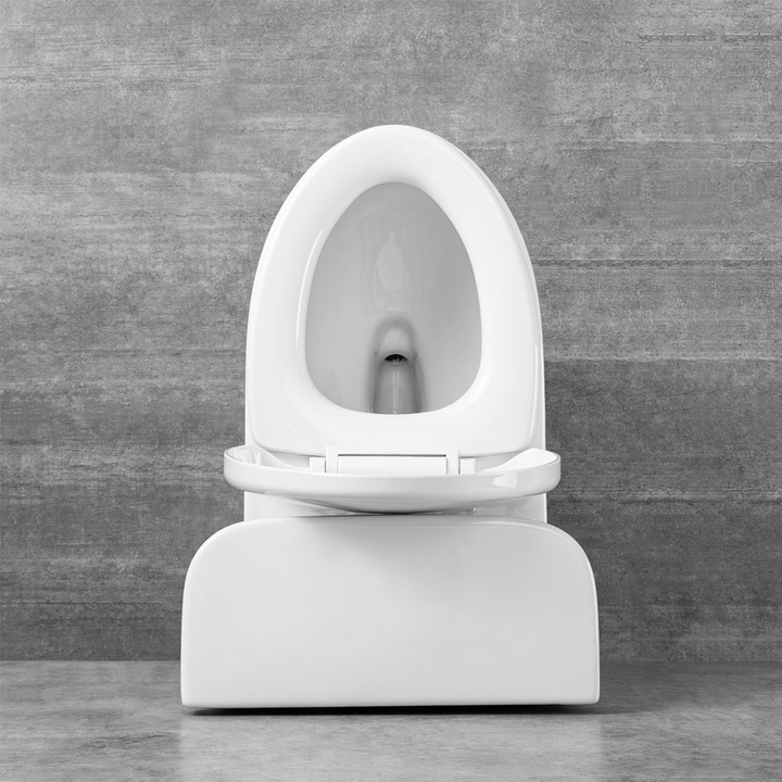 Factory Cheap Wc Toilet Set Ceramic Siphon Flushing Toilets Porcelain Siphonic Two Piece Toilet and Wall Hung Basin