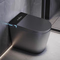 Intelligent Gray One-Piece Ceramic Bathroom Smart Toilet Automatic Flush Remote Control Seat Heating Small Size Bowl S-Trap