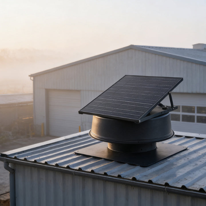 Energy Saving Industrial Solar Powered Attic Roof Top Ventilation Fan 40W Solar Roof Exhaust Big Vent Fan for Factory Container