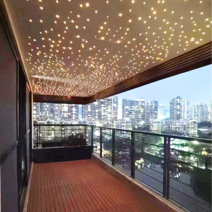 RGB Meteor LED Fiber Optic Star Ceiling Light Multi Colors Fibers Starlight 0.25/0.5/0.75mm Optical Fiber Light for Home