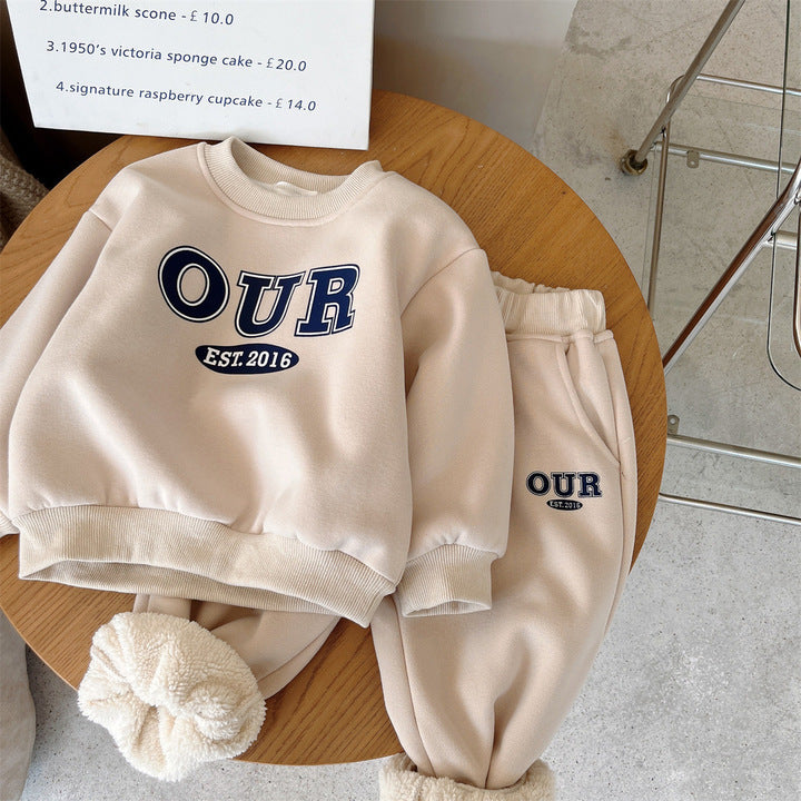 Children Clothing Set 2023 Autumn Winter Baby Boy Clothes 2Pcs Outfit Kids Tracksuit Suit for Boys Clothes 1-8Years
