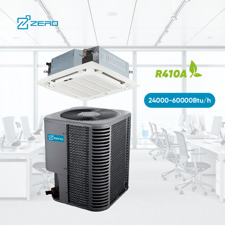 R410A 24000-60000Btu Mini Split Cassette Four Way Ducted 13Seer Ceiling Type Ac Air Conditioner Cooling Air Conditioning