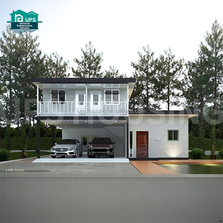 Prefabricated Prefab Cement Villa House Luxury Double-layer 4 5bedroom Prefab Houses Modern Modular Prefab House