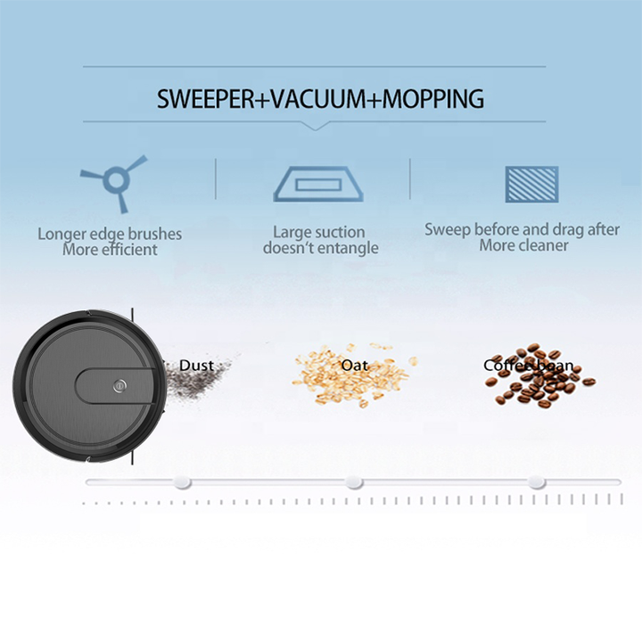 IMASS Electric Robot Vacuum Cleaner for Home Appliance Automatic Cleaning with Wet Dry Function HEPA Filter Battery-Powered