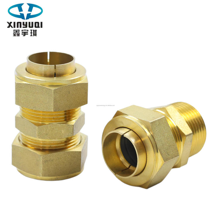High-quality Brass Corrugated Pipe Compression Fittings