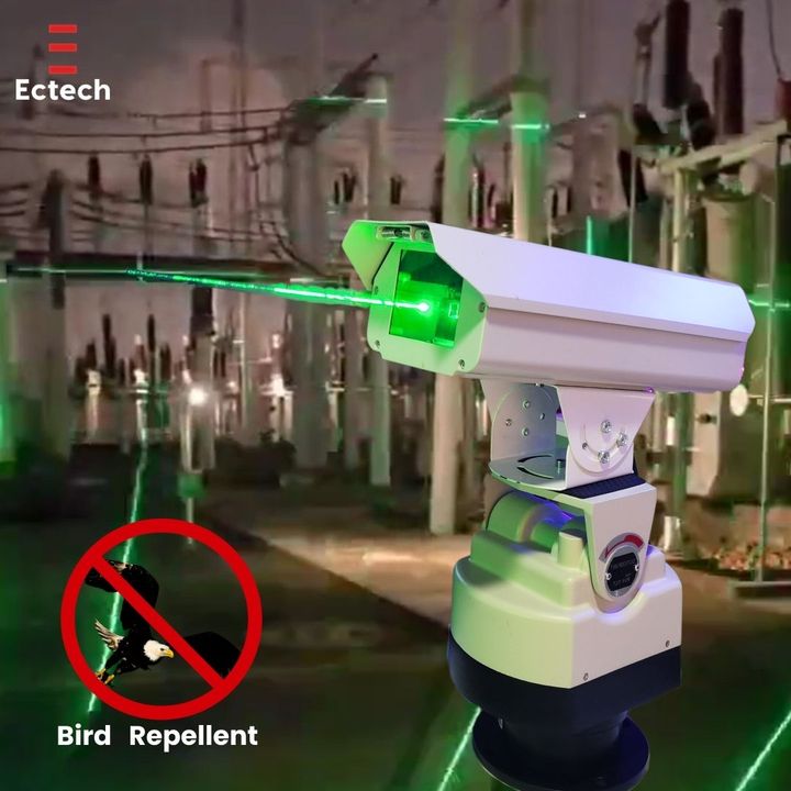 Automated Laser Bird Repellent 1W-3W Green Laser Fly Zapper Commercial Use IP65 Waterproof Eco-Friendly Outdoor Bug Zapper