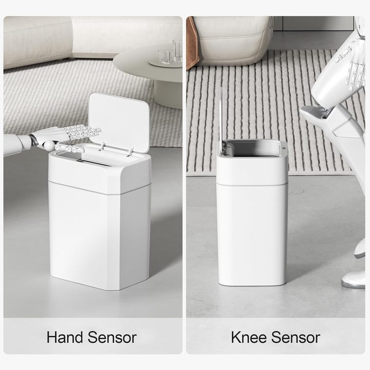 ELPHECO 12L 16L Smart Sensor Trash Can Automatic Motion Sensor Waste Bin for Home Kitchen Bathroom