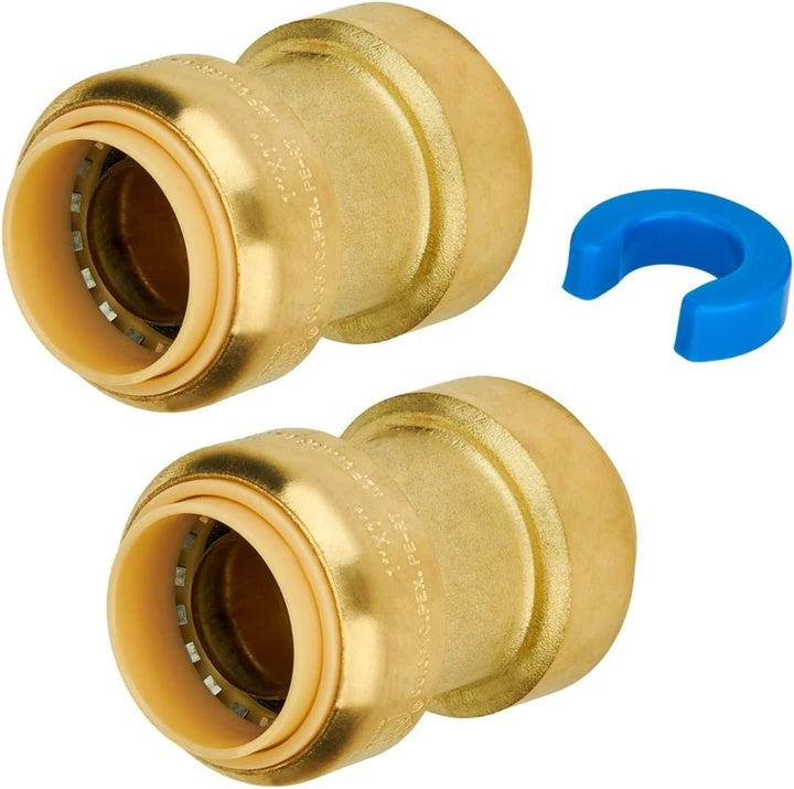 1/2" 3/4'' 1 ''Coupling Quick Connect Fitting Shark Bite Style for Copper Pipe Pex Pipe Push Fit in Fittings