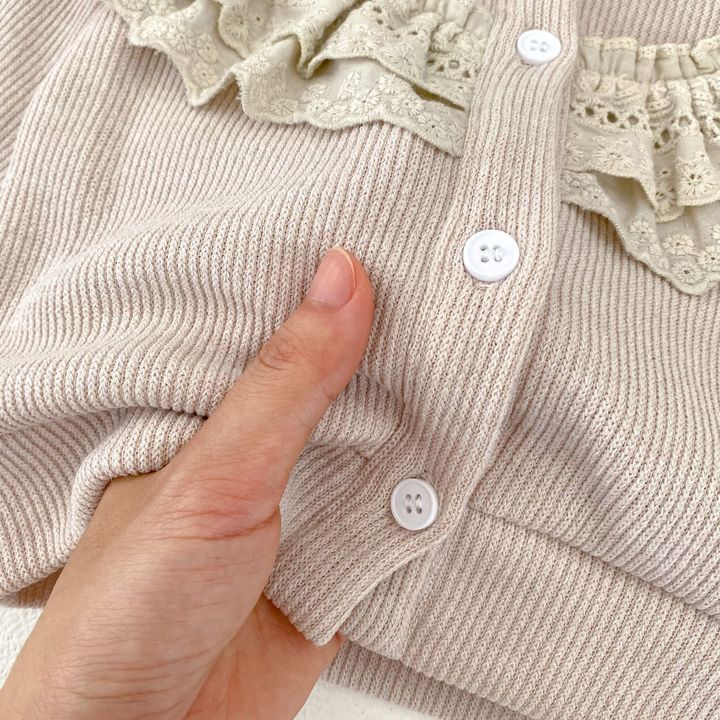 Engepapa Fall Newborn Waffle Long Sleeve Jumpsuit Infant Knit Romper Baby Girl Clothing Set Baby Girl Clothes