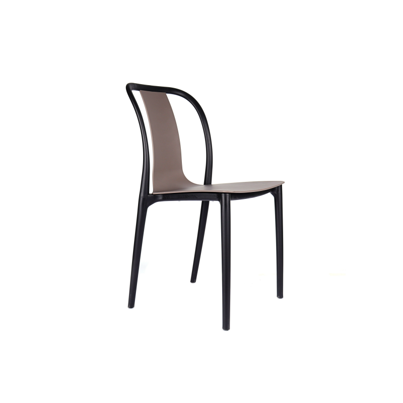 Wire Side Plastic Chair Stackable Dining Room Stackable Design Dining Chair Modern High Back Restaurant Chair