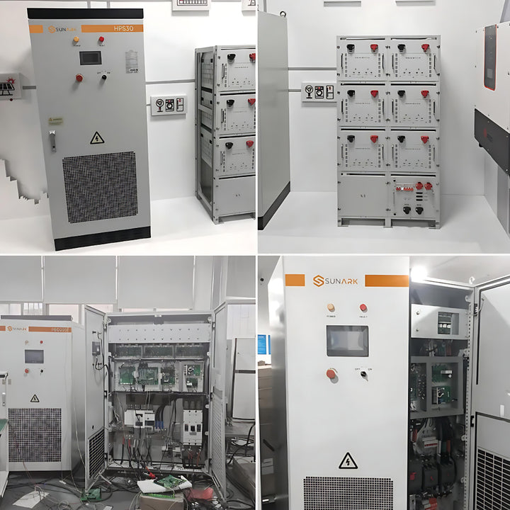 Sunark Energy Storage Battery Bess Container 100Kw 120Kw 215Kw BESS Lifepo4 Lithium Battery Outdoor Cabinet with Solar Panels