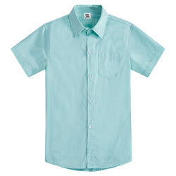 Custom Kids Boys Button Down Shirts White Wedding Party School Uniform Formal Shirt 100% Cotton Solid Boys Dress Shirts