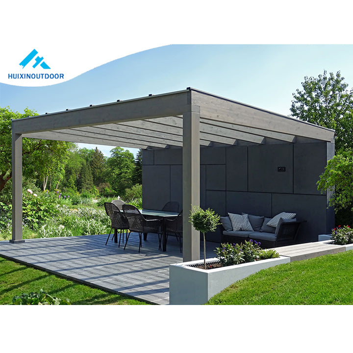 Waterproof Aluminum Louver Summer Vintage Pergola Portable Backyard Patio Nature 15 Year Guarantee UV Protection