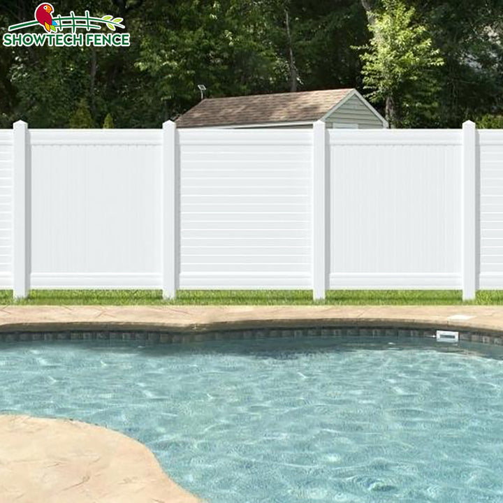 Plastic Vinyl 6*8 ft White PVC Full Privacy Fence/ Vinyl Fencing 8 ft Panels for Outdoor & Garden, Vinyl Fencing Trellis Gates