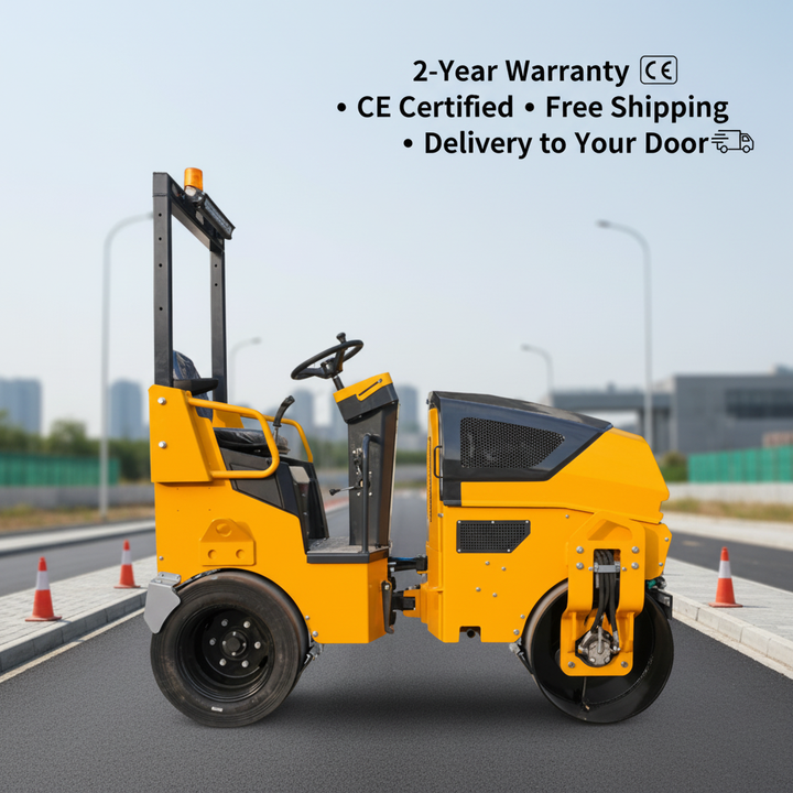 Plastic Compactor Machine 2 Ton Roller Compactor Diesel Engine Road Roller