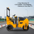 Plastic Compactor Machine 2 Ton Roller Compactor Diesel Engine Road Roller
