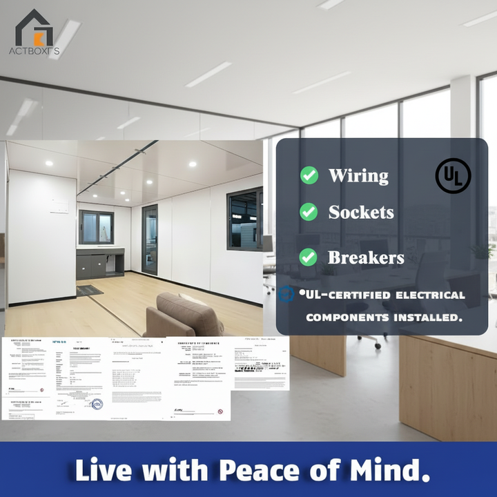 CS703 20ft Expandable Container House US Standard Wind Snow Resistant Portable Temporary 37sqm LR/CCS Certified