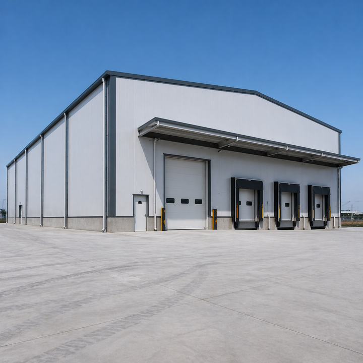 Industrial Prefabricated Steel Structure Cold Storage Turnkey Food Logistics Building C5 Anti-Corrosion Eurocode
