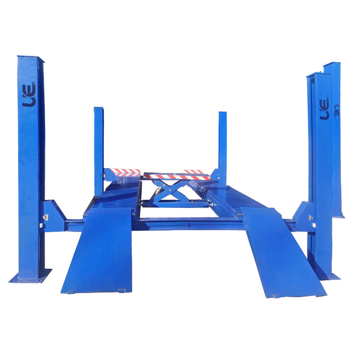 Quality Choice Durable Double Cylinder Hydraulic 4-Post Car Lift 4000kg Capacity Four-Wheel Alignment 220-415V 12-Month Car