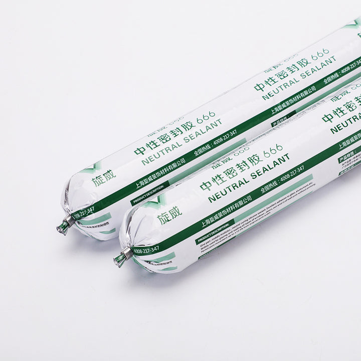 SV666 Factory Price No Smell 600ml PVC Pipe Oem One Conponent Waterproof Neutral Silicone Cure Silicon Sealant for Window & Door