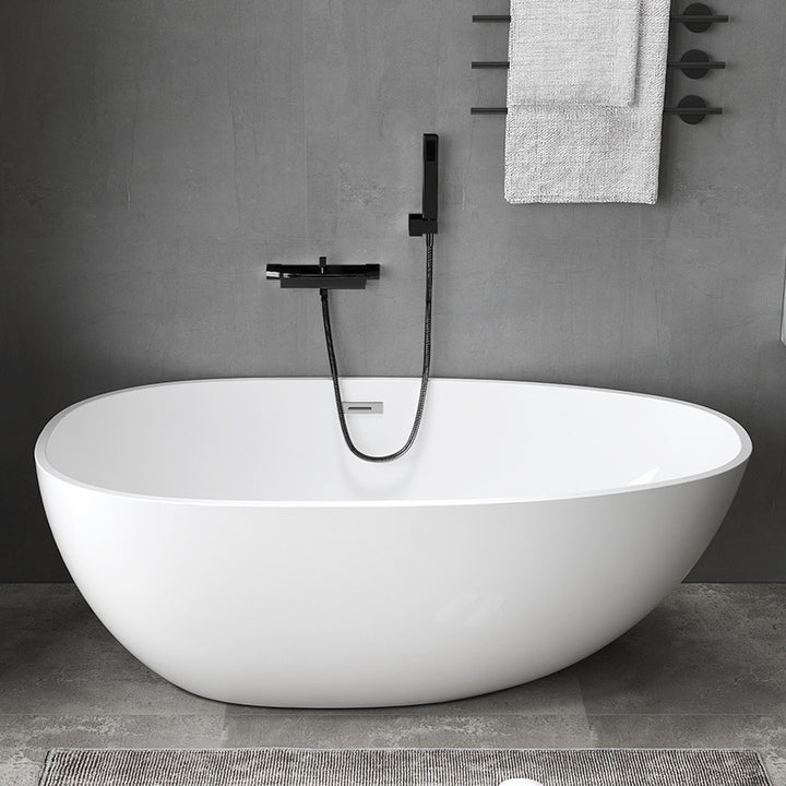 Luxury Modern Cheap Egg Shape Soaking Virgin Acrylic Free-Standing Seamless White Bathroom Bathtub Baby and Shower