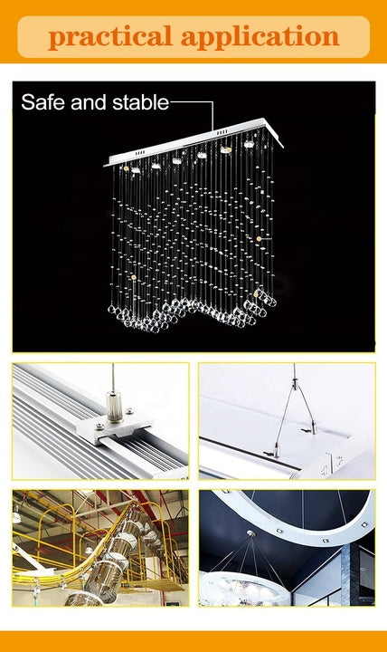 Factory Direct Custom Suspension Hanging Light Cord Set Pendant Led Ceiling Light Kit for Lamp, Picture, Plants