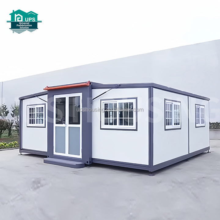20ft & 40ft Steel Expandable Shipping Container Houses for Office Bedroom Bathroom Kitchen Mall Applications House Use
