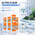 China Manufacturers Sealing Products Waterproof RTV Gasket Maker Window Glue Black Transparent White Sanitary Silicone Sealant