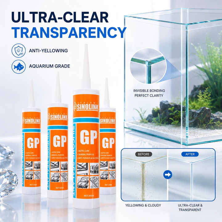 China Manufacturers Sealing Products Waterproof RTV Gasket Maker Window Glue Black Transparent White Sanitary Silicone Sealant