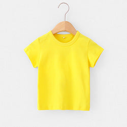 Cotton Comfort: Blank Plain Children's T-shirts for Every Occasion
