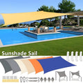 Waterproof Oxford Sun Shade Sail Canopy Rectangle UV Block Sun Shelter Outdoor Garden Patio Backyard Terrace Awning Privacy