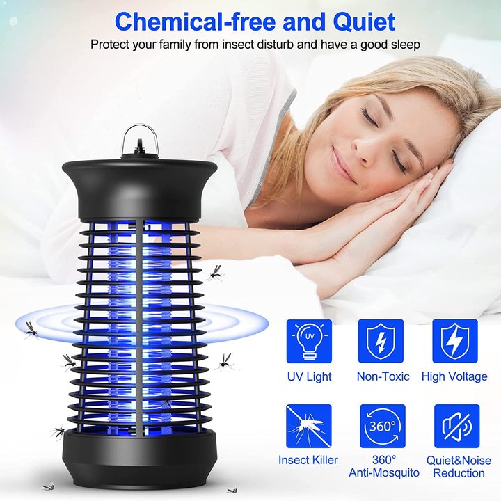 New Indoor 6W Fly Repellent Insect Killer Electric Insect Catcher Insect Control UV Mosquito Killing Lamp