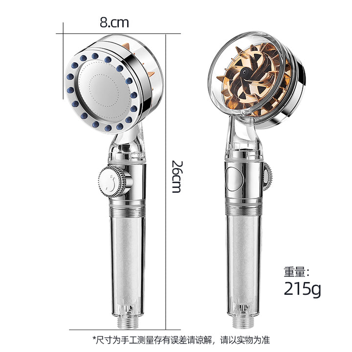 Multi Water Outlet Mirror Shower Head Wall Mounting Design for Home Bathroom Faucet Pressure Boosting Hand Shower Switch Modern