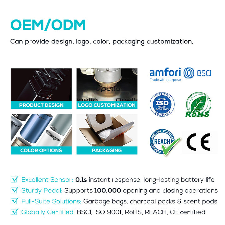 Innovative Modern Dual Compartments 30L Household Recycling Trash Can Kitchen Waste Bin