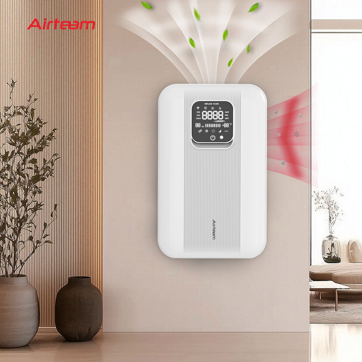 Energy Exchange Ductless Indoor Recycling Wall-mounted Type ERV Energy Recovery Ventilator Ventilation